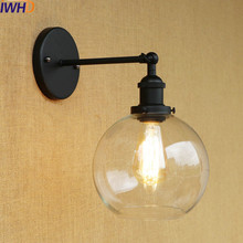 IWHD Glass Ball Retro Vintage Wall Light Fixtures Sconce Wandlamp LED Edison industrial Wall Lamp Loft Apliques Pared Lampen 2024 - buy cheap