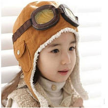 2016 Toddlers Warm Cap Hat Beanie Cool Baby Boy Girl Kids Infant Winter Pilot Cap 2 Colors 2024 - buy cheap