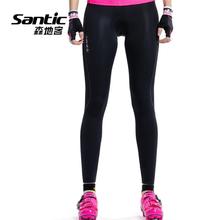 Santic Women Cycling Pants Quick Dry Breathable Elastic Padded Downhill MTB Road Bike Pants Long Bicycle Trousers Spring Summer 2024 - buy cheap