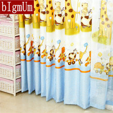 Cartoon Window Curtains For Kids Eco-friendly Curtains/Voile For Children's Bedroom Pirate /Giraffe Blackout Summer Style Drapes 2024 - buy cheap