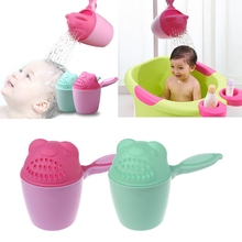 Gorro de baño creativo para bebé, champú para lavar el pelo, taza de dibujos animados, cucharas de ducha, Kit de herramientas de baño para bebé 2024 - compra barato