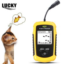 Lucky Fishing Echo Sounder Fish Finder for Ice Fishing Sonar Sensor Portable Original Fishfinder Cable 0.7-100m FF1108-1 2024 - buy cheap