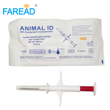 1.4x8mm/2.12x12mm ISO11784/5 FDX-B RFID Chip Implant Veterinary Pet Fish Injector Syringe with Glass Tag Animal ID Microchip 2024 - buy cheap