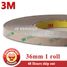 36mm width*55M 3M 9495LE 300LSE Clear PET Double Sided Adhesive Waterproof Tape for Phone LCD Frame Case 2024 - buy cheap