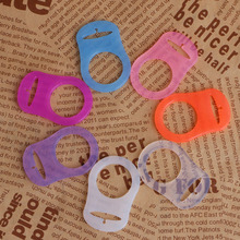 New 5Pcs Multi Colors Silicone Button Baby Dummy Pacifier Holder Clip Adapter for MAM Rings 2024 - buy cheap