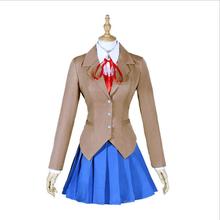 Doki Doki Literature Club!HOT Sayori Yuri Natsuki Monika Adult Cosplay Costume S-2XL 2024 - buy cheap