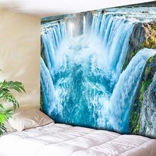 3D Waterfall Printed Wall Tapestry Tranquil Beach Sea Wall Hanging Boho Tapestries Bohemian Decorative Big Hippie Wall Blanket 2024 - buy cheap