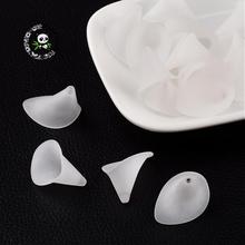 20pcs White Acrylic Flower Beads Rosted Acrylic Calla Lily Flower Beads for Wide Necklace DIY Jewelry Making  25x15x19.5mm 2024 - buy cheap