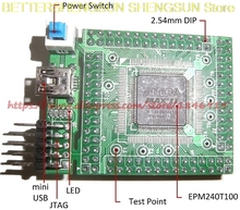 Обучающая основная плата CPLD EPM240T100, минимальная система JTAG/USB светодиодный/LDO/ switch 2024 - купить недорого