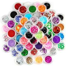 80 цветов дизайн ногтей Стразы блестящая пудра украшение Пыль для УФ гель-лака акриловые наконечники 2024 - купить недорого