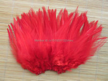 50Pcs 4-6 Inches 10-15 cm red Rooster Feather for Clothing Jewelry Hat Christmas Holiday Decorative Cock Feathers 2024 - buy cheap