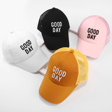 Gorra de béisbol de Hip Hop para niños y niñas, gorra de béisbol con estampado de letras de capitán, sombrero de sol para niños y niñas, snapback de malla para niños de 2 a 9 años 2024 - compra barato