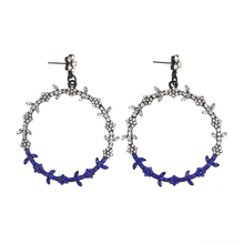 PPG&PGG New ZA Fashion Big Circle Crystal Dangle Earring For Women Bohemian Wedding Christmas Gifts Statement Earrings Jewelry 2024 - buy cheap