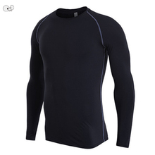 Muscle men mangas compridas térmica sob as camisas de compressão superior mma rashguard aptidão camiseta camada base correndo camisetas esportivas 2024 - compre barato