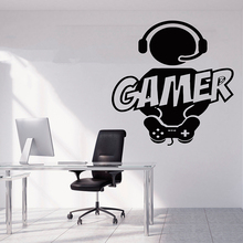 Gamer Wall Decal  Controller Decals Personalized game gift game room decor boy room decal controller video game kid A11-054 2024 - buy cheap