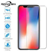 Película de vidro temperado para iphone, película protetora de tela para modelos xs max, xr, 4, 5s, 5c, se, 6, 6s, 7, 8 plus, x