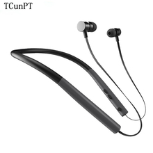 TCunPT Новые Bluetooth наушники спортивные Беспроводные наушники с микрофоном стерео наушники для телефонов IPhone Xiaomi Android 2024 - купить недорого