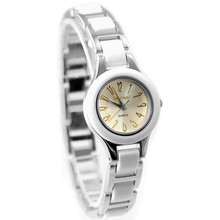 Luxury Brand Ladies Analog Quartz Round Watch Japan PC21J Movement Shiny Silver Metal Band Silver Dial 2024 - buy cheap