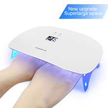 Novo secador de unhas com lâmpada led uv, lâmpada dupla, equipamento para secar unhas de todos os tipos de gel e esmalte 2024 - compre barato