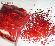 Láser holográfico de Color rojo, rombos de diamante de 2MM, purpurina, forma de lentejuela, para decoración artística de uñas DIY 2024 - compra barato