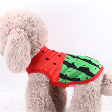 Cute Pet Dog Clothes For Small Dogs Watermelon Printed Puppy Cat Cotton T-shirt Vest Summer Pet Clothing Chihuahua Pug Shirts 2024 - купить недорого