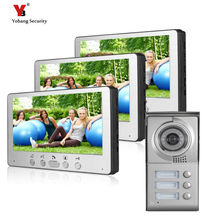 Yobang-sistema de intercomunicación para puerta de casa, videoportero con cámara de acceso para Monitor TFT LCD de 3 casas, 7 ", Color, envío gratuito 2024 - compra barato