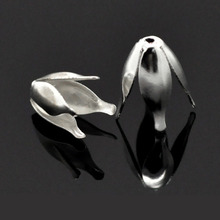 DoreenBeads-pulsera de flores de color plata, accesorio de 13x8mm (apto para cuentas de 10mm), se vende por paquete de 20 nuevos 2024 - compra barato