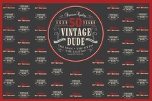 custom Vintage Dude 50 Birthday backdrops  High quality Computer print party photo studio background 2024 - buy cheap