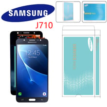 Original 5.5" Super AMOLED For Samsung Galaxy J7 2016 J710 J710F J710FN J710M J710Y LCD Display With Touch Screen Digitizer 2024 - buy cheap