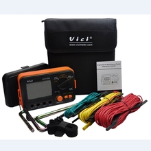 Comprobador de resistencia de Tierra Digital LCD, medidor de voltaje, barra de rayos, instrumentos de medición VICI VC4105A 2024 - compra barato