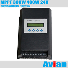 MPPT 24V 300W 400W Wind Solar Hybrid Controller Free Software CE Certificated with Boost and Buck Charge Function 2024 - buy cheap