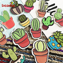 1 pcs Cartoon Cactus Bonsai Brooch Acrylic Badges Icons On The Backpack Pin Badge Decoration Badges For Clothing 2024 - buy cheap