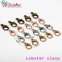OlingArt 10mm 72pcs/lot Alloy Lobster Clasps Hooks Bronze/Gold-color/Silver-color for Necklace DIY Jewelry making Findings 2024 - buy cheap
