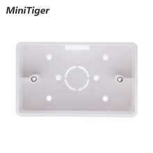 Minitiger-caja de montaje externa, 117mm * 72mm * 33mm para Interruptor táctil de 118*72mm y toma USB para cualquier posición de superficie de pared 2024 - compra barato