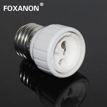 Foxanon Brand E27 TO GU10 lamp holder adapter converter White Bulb Base Converter LED Light Lamp Adapter Screw Socket 1PCS/LOT 2024 - buy cheap