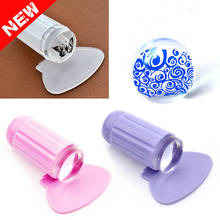 Hot Sale!! Clear Jelly Sticky Nail Art Stamper Silicone Marshmallow NailS Stamper Scraper Stamp Tool 2024 - buy cheap