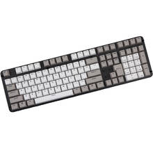 pbt keycap Double shot 108 keys Retro gray white OEM profile for  MX Switches mechanical keyboard Keycaps 2024 - buy cheap