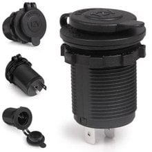 Universal 12V Automobile Motorcycle Pedestal Car Boat Motorbike Cigarette Lighter Socket Plug Outlet Waterproof 2024 - buy cheap