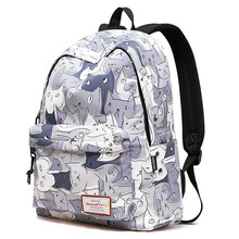 Hot Sale Women Travel backpack Cute Cats Printing School Bags for Teenage Girls Waterproof Laptop Backpack Knapsack Mochila 2024 - buy cheap