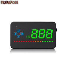 BigBigRoad-velocímetro Digital con GPS para coche, pantalla Hud de 3,5 pulgadas, proyector de parabrisas, advertencia de exceso de velocidad 2024 - compra barato