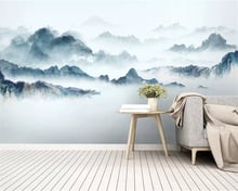 Beibehang  custom wallpaper Abstract ink landscape 3D photo wall mural wallpaper bedroom living room wallpaper for walls 3 d 2024 - buy cheap