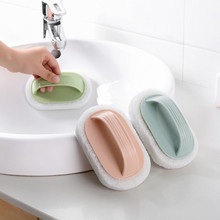 Kitchen With Handle Cleaning Brush Stove Decontamination Brush Pot Brush Bathroom Sponge Magic Cleaning Wipe Bath Brush U3 2024 - buy cheap