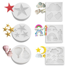 Cielo serie Fondant líquido de pastel de silicona molde para tarta diy decoración utensilios para hornear moldes para fondant y chocolate hogar H970 2024 - compra barato