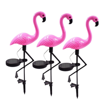 LED Solar Flamingo Stake Lights waterproof Solar Garden Lights For Outdoor Pathway Path Yard Decoration Lawn Flower Party Lamp 2024 - buy cheap