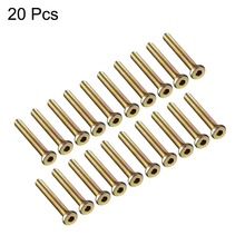 Uxcell 20pcs Furniture Bolt Nut Zinc Plated Hex Socket Drive Round Head Screw M6x40mm M6x45mm M6x50mm For Wood Furniture Cabinet 2024 - buy cheap