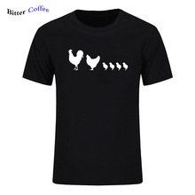Hot Sale Funny Chickens Hen Rooster Chicks T Shirt Hip Hop Summer Short Sleeve Fashion Tee Shirt 100% Cotton European Size Tops 2024 - buy cheap