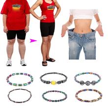 Weight Loss Magnet Anklet Colorful Stone Magnetic Therapy Bracelet Anklet Weight Loss Product Slimming Health Care jewelry 2024 - buy cheap