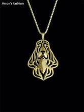 Trendy English Cocker Spaniel jewelry pendant necklace women men gold silver plated statement necklace dog kolye cs go 2024 - buy cheap