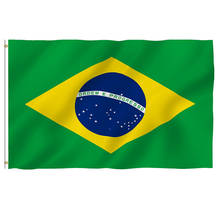 3*5 футов бразильский флаг баннер дом полиэстер выцветание стойкие Brasil Вымпел 11,6 2024 - купить недорого