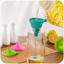 1PC Medical Silicone Gel Foldable & Retractable Style Funnel Hopper Kitchen Accessory Cooking Tools Wholesale Free Shipping 2024 - buy cheap